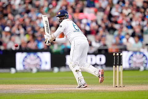 England vs Sri Lanka 1st Test, 3rd Day: Sri Lanka's Angelo Mathews bats against England